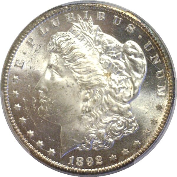 1892-CC .  Morgan Dollar.  -  PCGS. MS-63. - Image 2