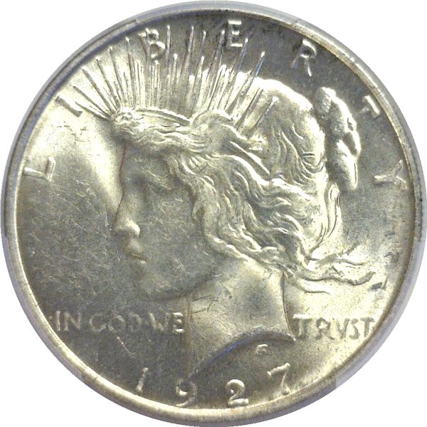 1927-D.  Peace Dollar.  -  PCGS. MS-62. - Image 2
