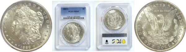 1888-S.  Morgan Dollar.  -  PCGS. MS-63.