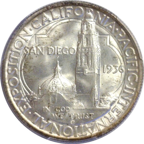 1936-D.  San Diego Commemorative Half Dollar.  -  PCGS MS-67 - Image 3