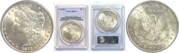 1878-S.  Morgan Dollar.  -  PCGS. MS-64.