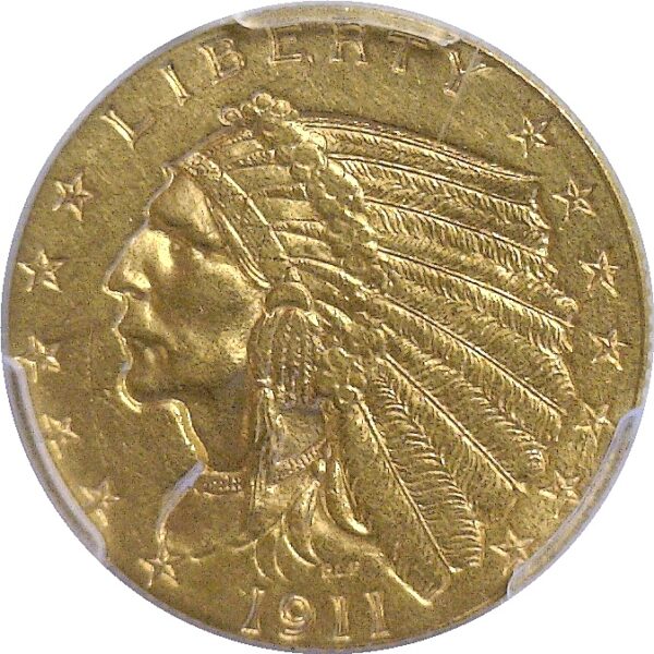 1911-D $2 1/2 Indian  -  PCGS MS-61. - Image 2