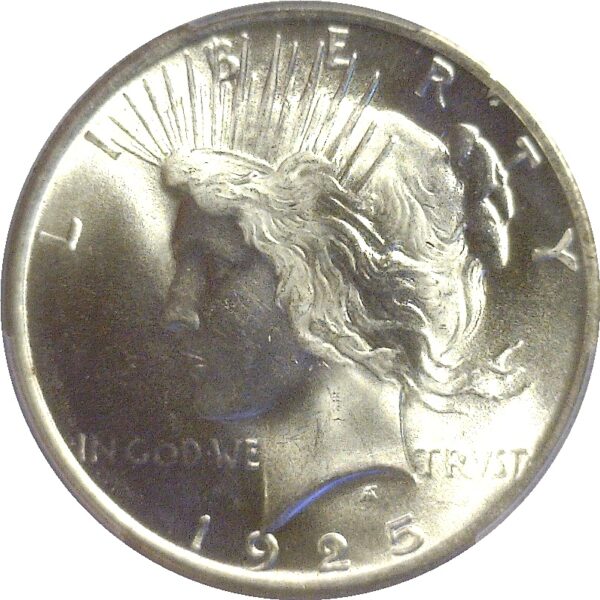 1925.  Peace Dollar.  -  PCGS. MS-66+. - Image 2