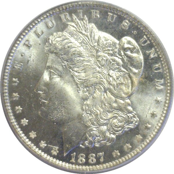 1887/6  Morgan Dollar.  -  PCGS MS-65. DMPL. - Image 2