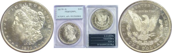 1879-S.  Morgan Dollar.  -  PCGS. MS-65. DMPL.