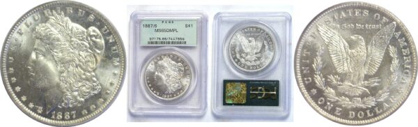 1887/6  Morgan Dollar.  -  PCGS MS-65. DMPL.