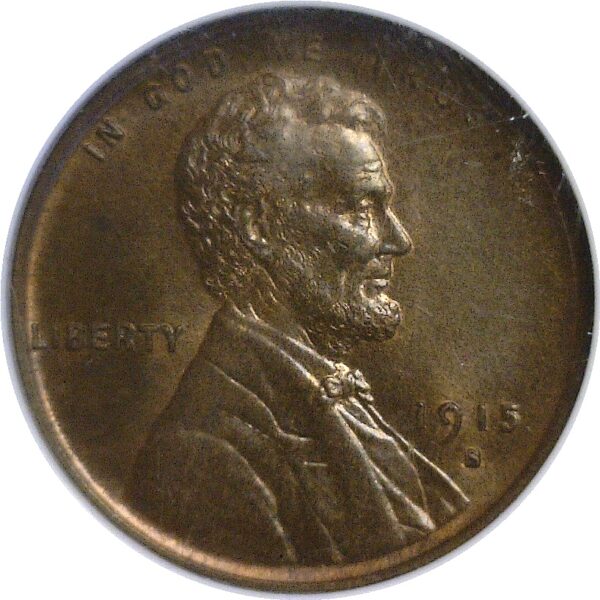 1915-S Lincoln Cent.  -  NGC MS-64 RB - Image 2