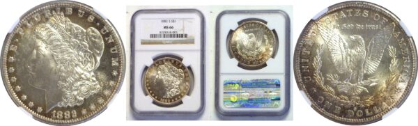 1882-S  Morgan Dollar.  -  NGC MS-66.