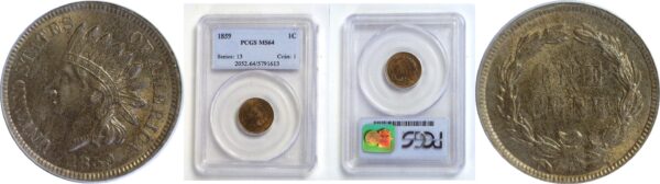 1859 Indian Head Cent - PCGS MS-64