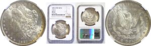 1887/6  Morgan Dollar   NGC MS-64