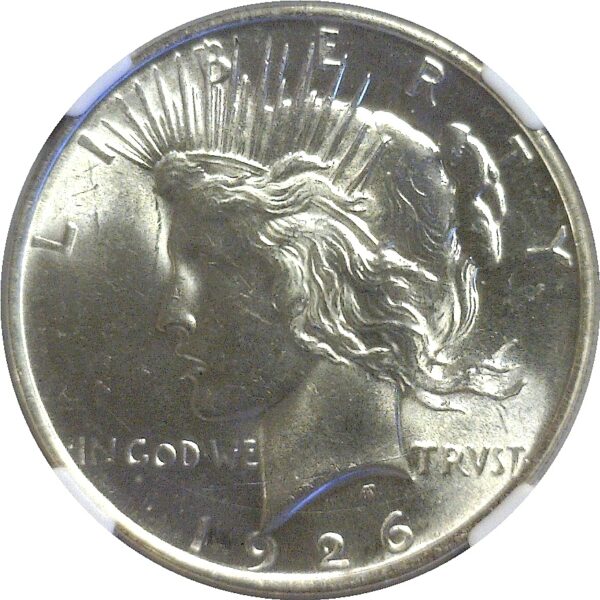 1926-D.  Peace Dollar.  -  NGC. MS-64+. - Image 2