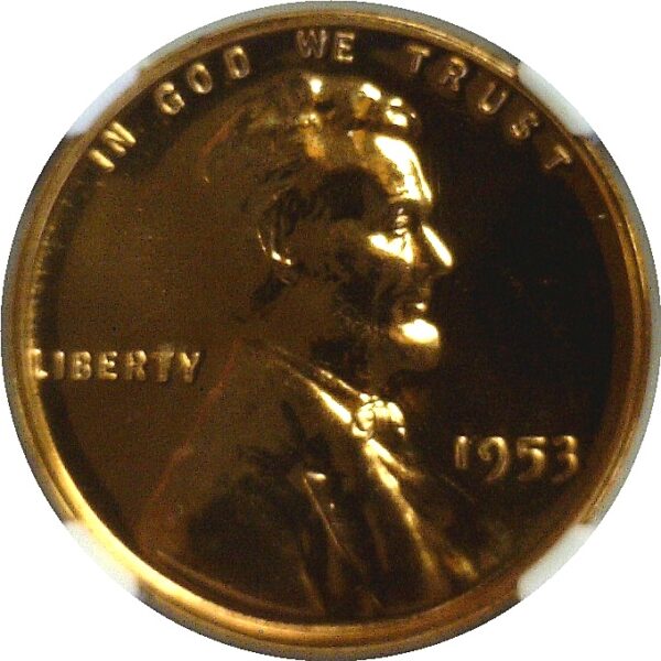 1953.  Lincoln Cent.  -  NGC. PR-67. RD. - Image 2