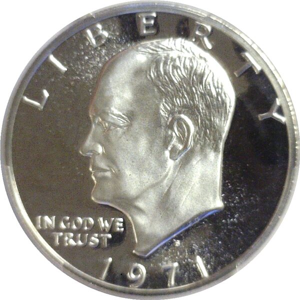 1971-S.  EISENHOWER DOLLAR.  -  PCGS. PR-70. DCAM. - Image 2