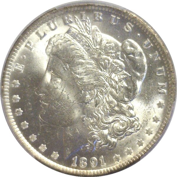 1891-O  Morgan Dollar.  -  PCGS MS-63. - Image 2