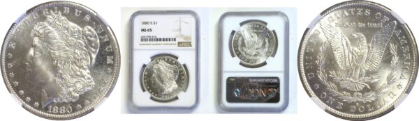 1880-S Morgan Dollar  -  NGC MS-65