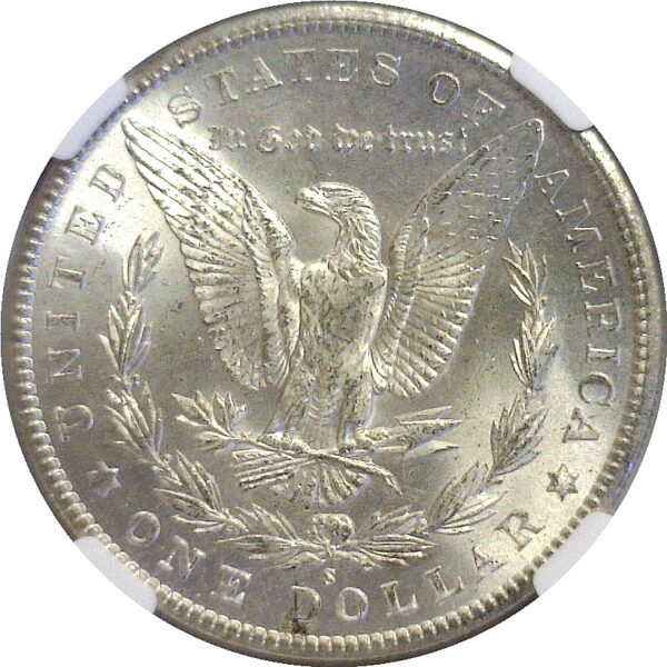 1902-S  Morgan Dollar.  -  NGC MS-63. CAC - Image 3