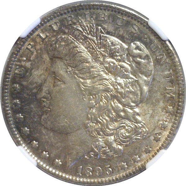 1895-O  Morgan Dollar.  -  NGC AU-55. - Image 2