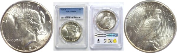 1926-S.  Peace Dollar.  -  PCGS. MS-64.