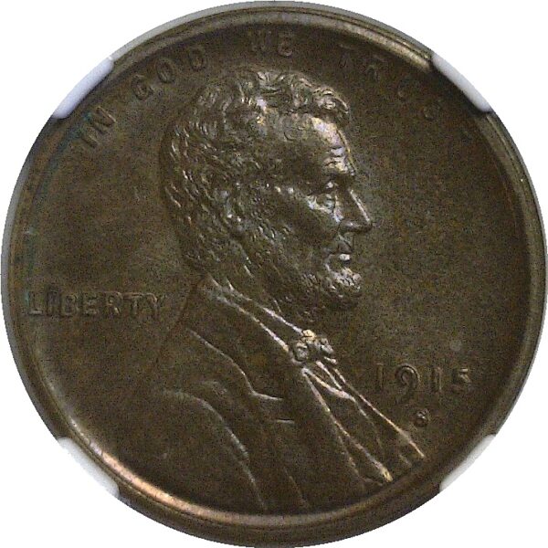 1915-S  Lincoln Cent.  -  NGC MS-64. BN. - Image 2