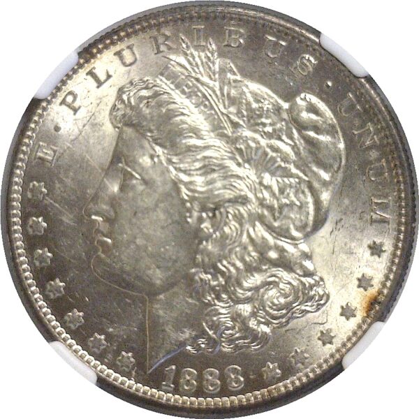 1888-S.  Morgan Dollar.  -  NGC. AU-58. - Image 2