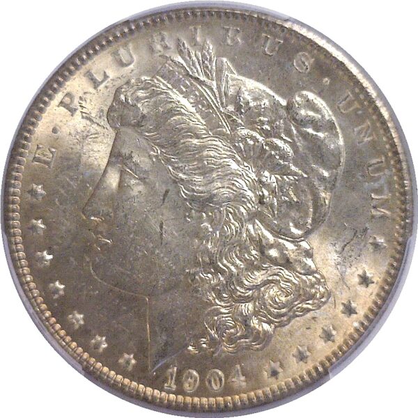 1904.  Morgan Dollar.  -  PCGS. MS-63. - Image 2