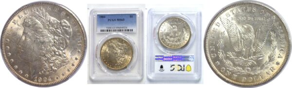 1904.  Morgan Dollar.  -  PCGS. MS-63.