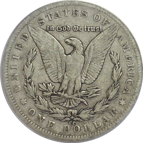 1889-CC .  Morgan Dollar.  - PCGS. F-12. CAC - Image 3