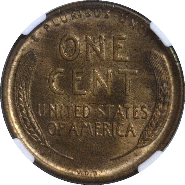 1909-S VDB.  Lincoln Cent.  -  NGC. MS-65. RB. - Image 3