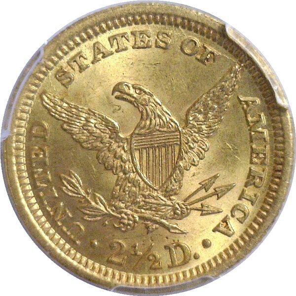 1898 $2 1/2 Liberty  -  PCGS MS-65 CAC - Image 3