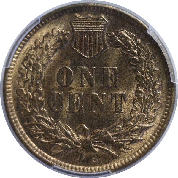 1909-S.  Indian Head Cent.  -  PCGS. MS-64. RB. CAC - Image 3