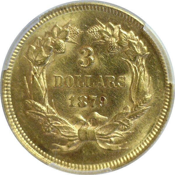 1879.  $3 Princess.  -  PCGS. MS-62. - Image 3