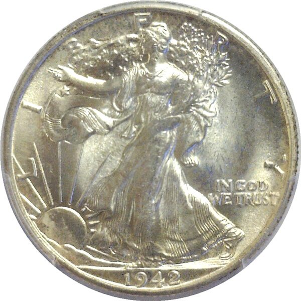 1942-S Walking Liberty Half Dollar  -  PCGS MS-66 - Image 2