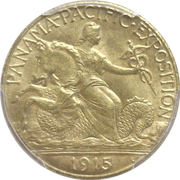 1915-S $2 1/2 Panama-Pacific Gold Commemorative. -  PCGS. MS-64 - Image 2