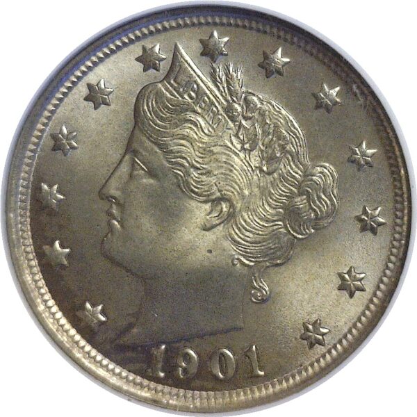 1901  Liberty Nickel.  -   NGC MS-66. - Image 2