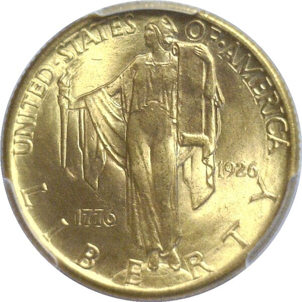 1926 $2 1/2 Sesquicentennial Gold Commemorative  -  PCGS. MS-66 - Image 2