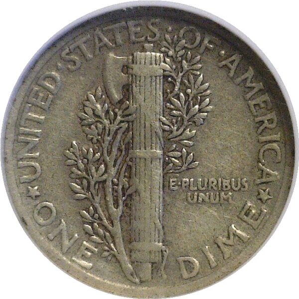 1942/1 Mercury Dime  -  NGC VF-35 - Image 3