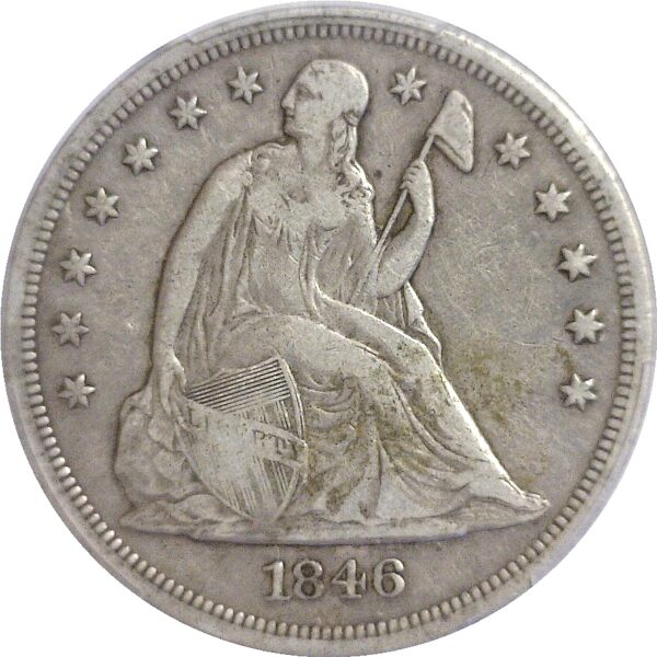 1846 Seated Liberty Dollar.  -   PCGS VF-20 - Image 2