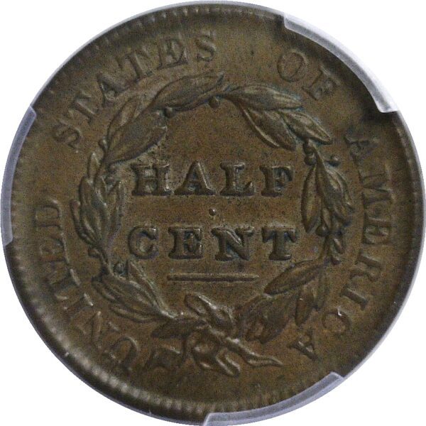 1829 Half Cent   -  PCGS AU-55 - Image 3