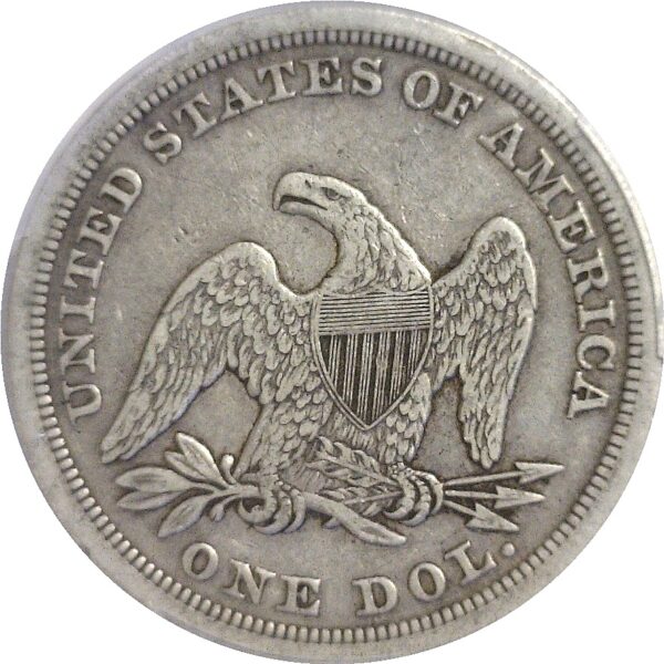 1846 Seated Liberty Dollar.  -   PCGS VF-20 - Image 3