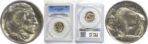 1913 T-1.  Buffalo Nickel.   -  PCGS. MS-67.