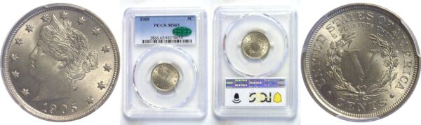 1905  Liberty Nickel. - PCGS MS-65. CAC