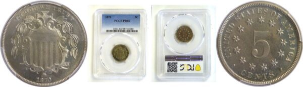 1870  Shield Nickel   -   PCGS PR-66