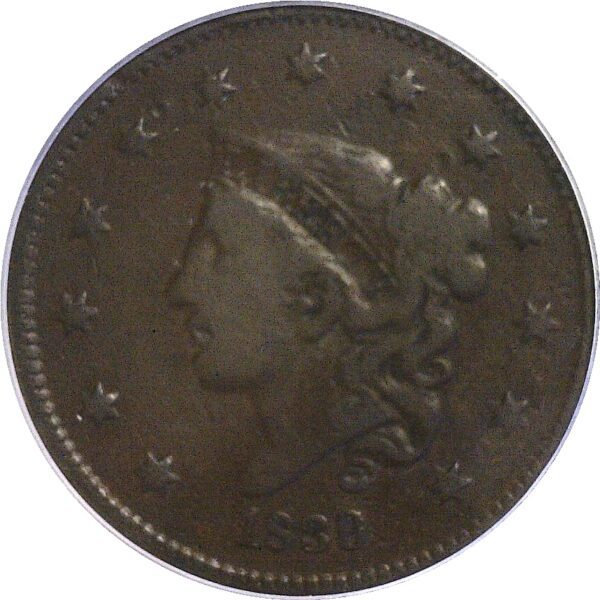 1839/6 Large Cent  -  PCGS VG-10 - Image 2