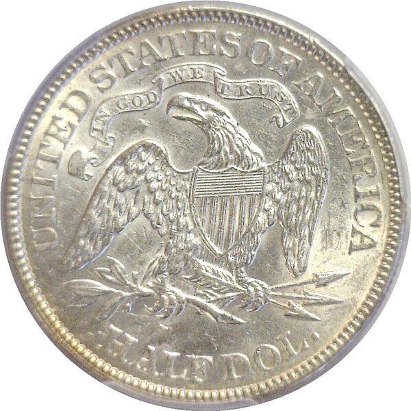 1874 Arrows. Seated Liberty Half Dollar  -  PCGS AU-55 - Image 3