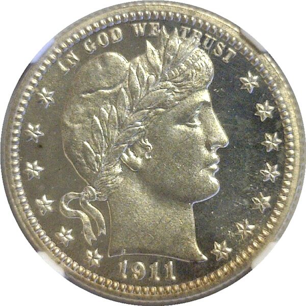 1911 Barber Quarter.  -  NGC PR-67+  CAM - Image 2