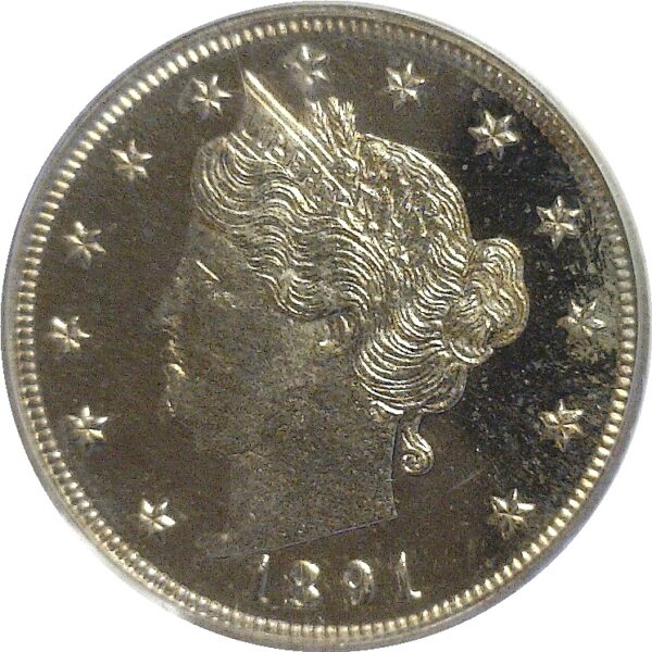 1891  Liberty Nickel.  -   PCGS. PR-64. DCAM. - Image 2