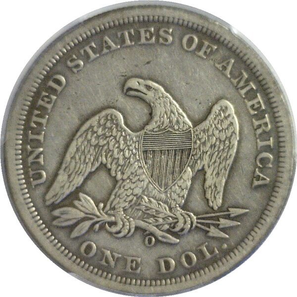 1859-O Seated Liberty Dollar.  -   PCGS VF-30 - Image 3