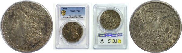 1889-CC   Morgan Dollar   -   PCGS. XF-45.