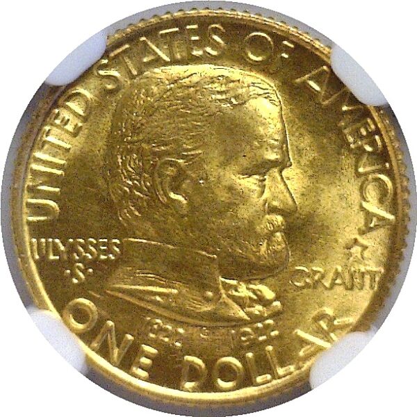 1922 Grant w/star $1 Gold Commemorative  -   NGC MS-66 - Image 2