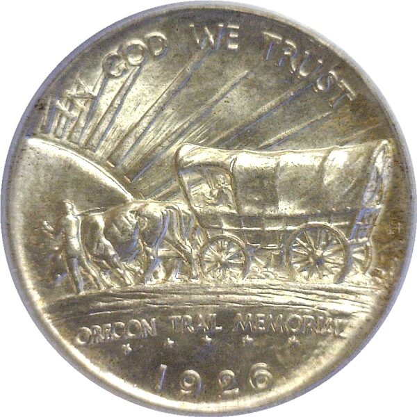 1926 Oregon Trail Commemorative Half Dollar. -  PCGS MS-65 - Image 3